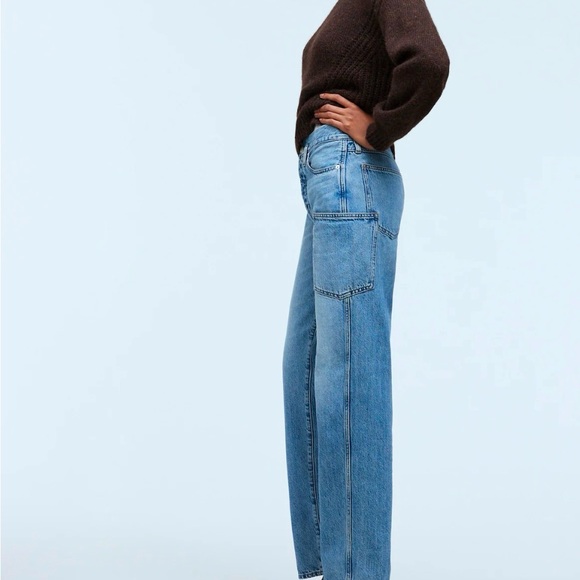 NWT Madewell Low Slung Straight Jeans Hillswick Wash 28 - Picture 3 of 16